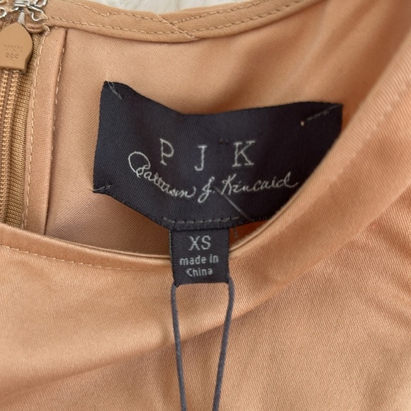 PJK Patterson J Kincaid Alo Leather Panel Peplum Top - Picture 8 of 9